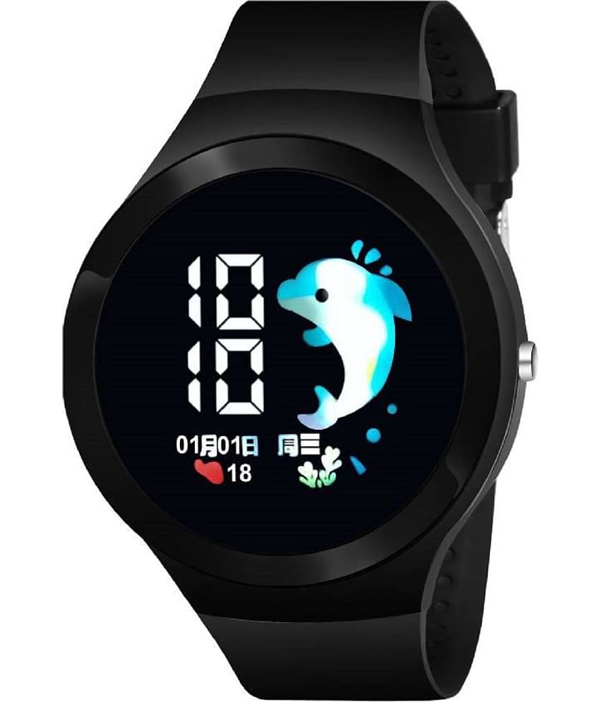 Renaissance Traders - Black Silicon Digital Men's Watch