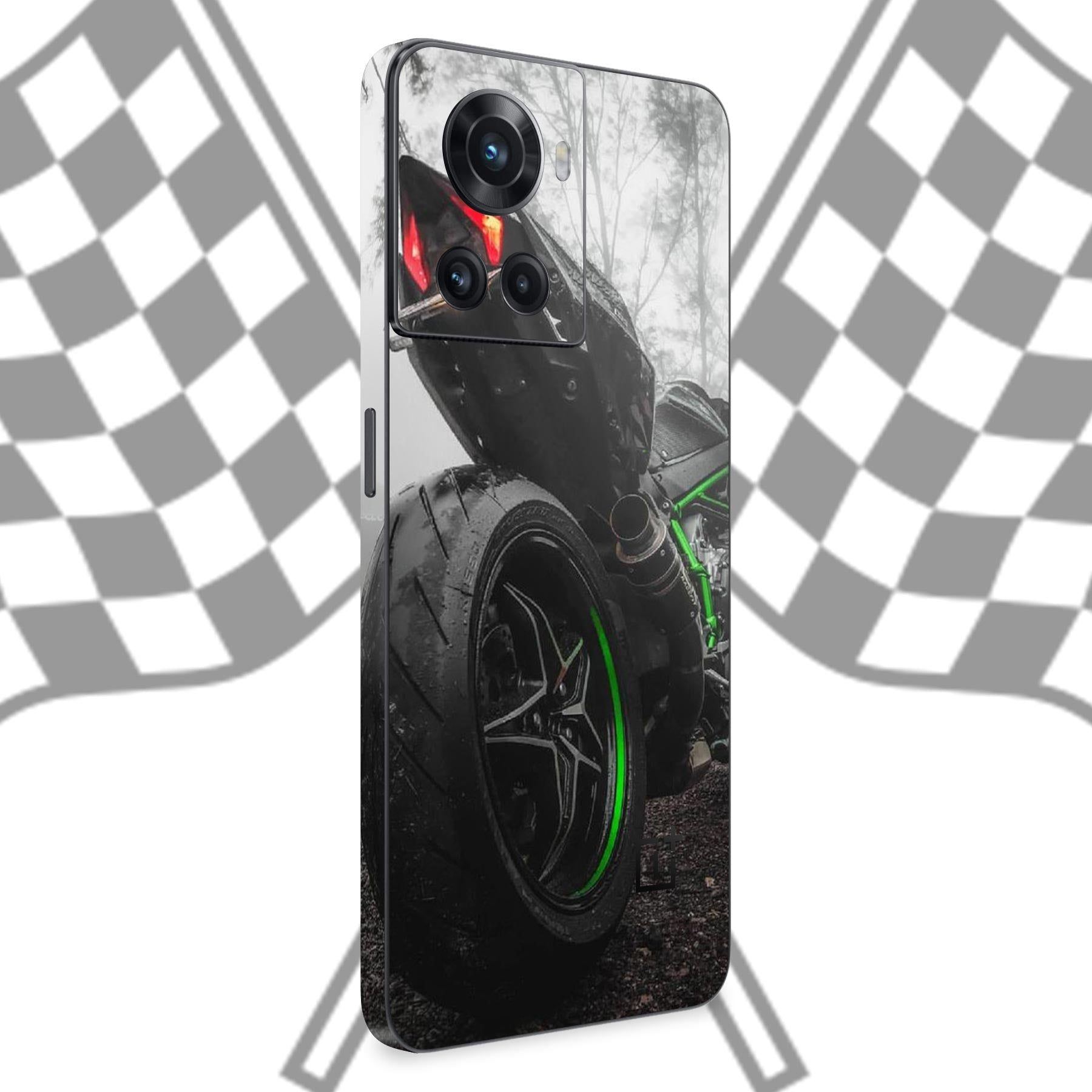 WrapCart Two Wheels Phone Skin with 3D Emboss Bike Design