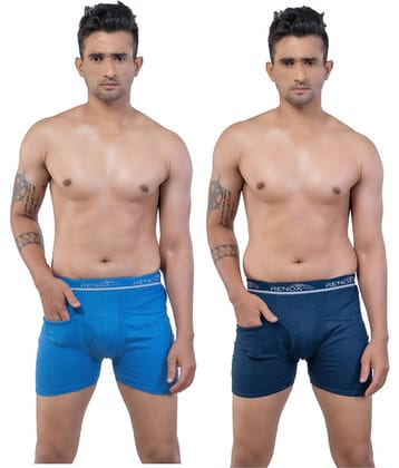 Renox Pack of 2 Cotton Trunks For Men's ( Multicolor )