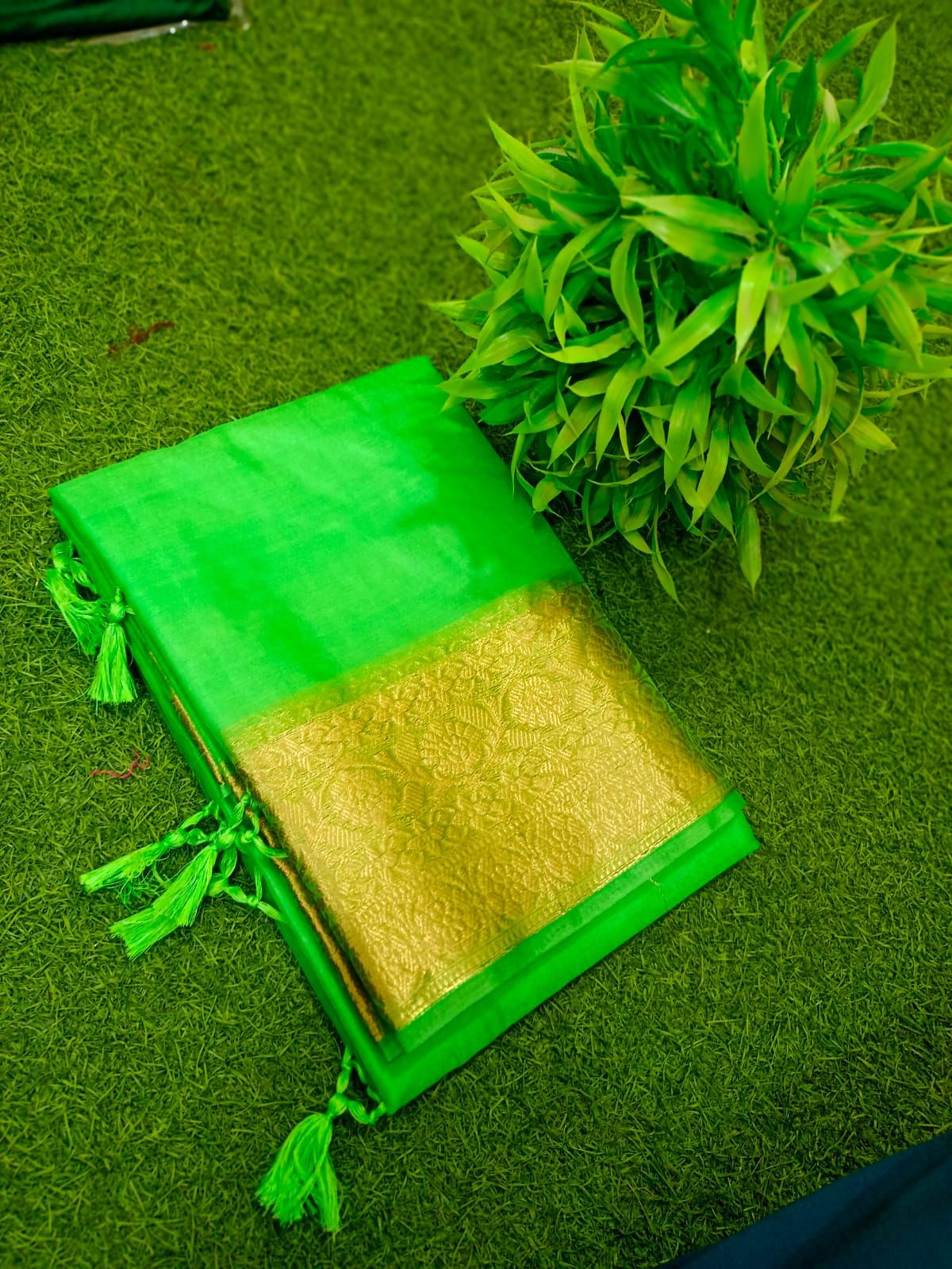 Maslin Organza Saree With BP