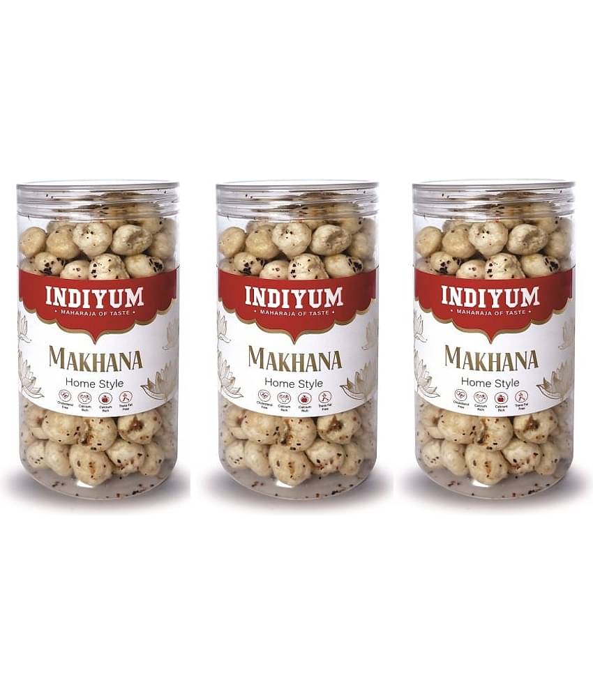 Indiyum Foxnuts Makhana HomeStyle Flavour 90gm (Pack of 3)