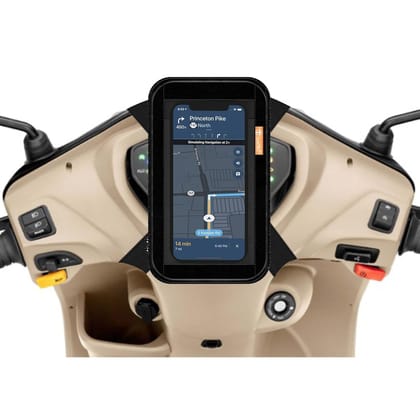 Universale Mobile Holder/Stand/Mount Pouch for Scooters Scooty Activa Jupiter EV's | X1 Model... Universale Mobile Holder/Stand/Mount Pouch for Scooters Scooty Activa Jupiter EV's | X1 Model... - Black