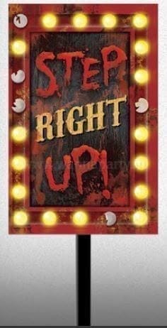 Wanna Party CreePy Carnival Yard Sign