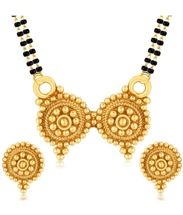 Sunhari Jewels - Golden Mangalsutra Set ( Pack of 1 )