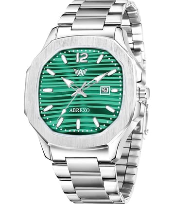 Abrexo Silver Stainless Steel Analog Men's Watch