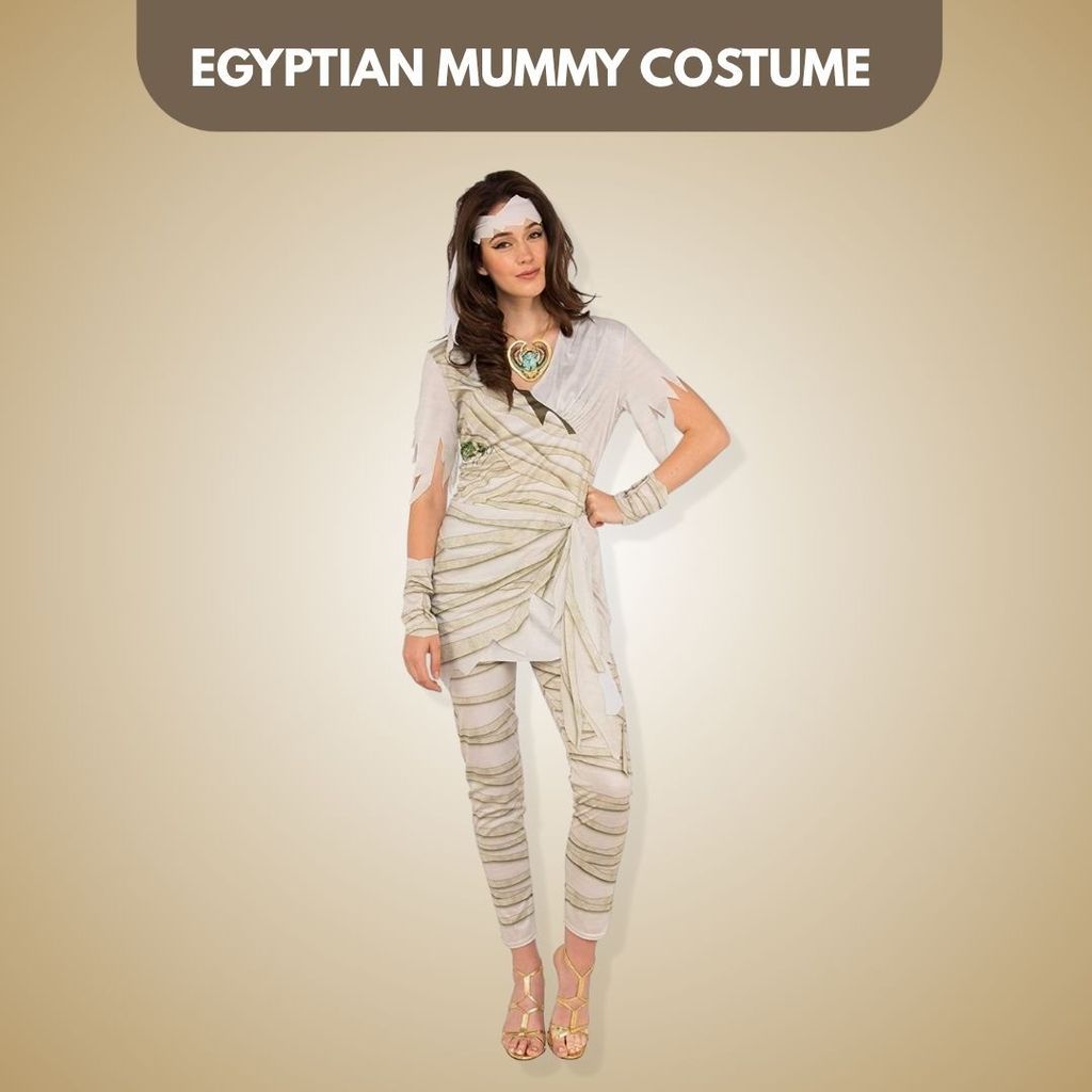 Egyptian Mummy Stretchable Costume - Party and Festive Needs | Buy online on ZillyBuy