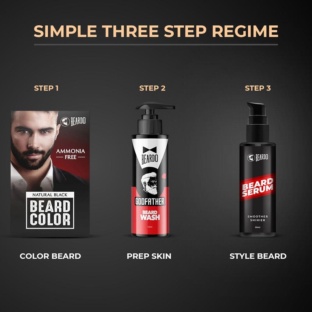 Beardo Beard Color for Men - Natural Black