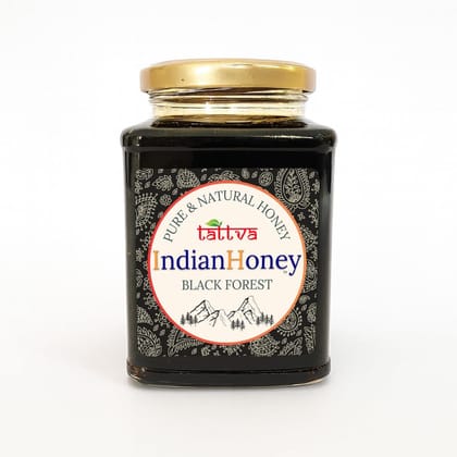 IndianHoneyBlack Forest with Tulsi Honey Combo (Pack of 2) | Pure & Natural | 1kg (500g Each) | Unprocessed & Unfiltered Natural Sweetener