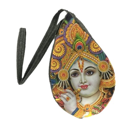 MAYAPURI Cotton Printed Chanting Bag/Beads Bag/Gomukhi Japa Bag with Zip Pocket