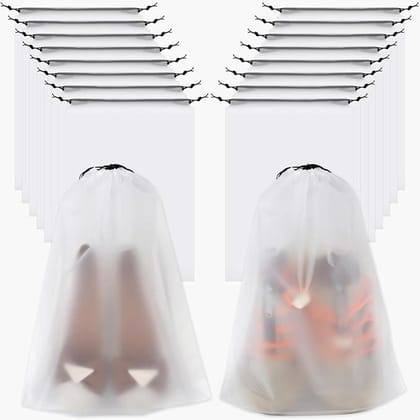 Panchhi Store Shoe Bag for Travel Bag for Travel Transparent Shoe Cover for Storage Waterproof Dustproof Portable Travel Organizers for Men and Women Travel Shoe Bags