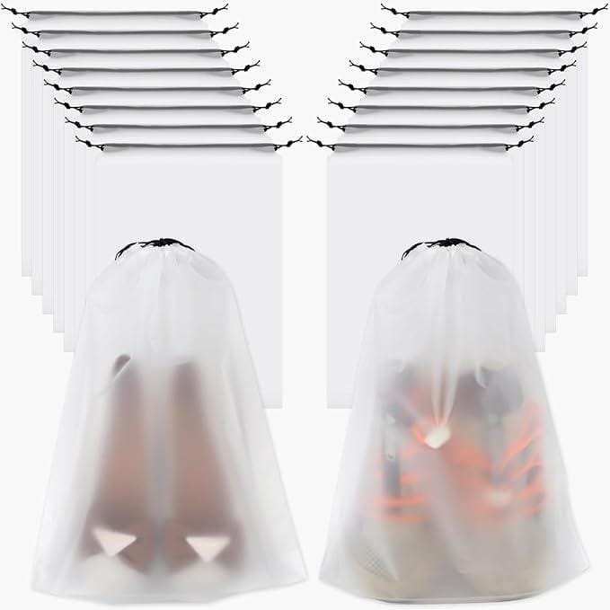 Panchhi Store Shoe Bag for Travel Bag for Travel Transparent Shoe Cover for Storage Waterproof Dustproof Portable Travel Organizers for Men and Women Travel Shoe Bags