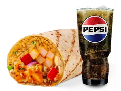Habanero Burrito Veg + Pepsi Masala Twist