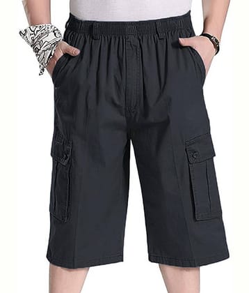 Reoutlook Black Denim Men's Three-Fourths ( Pack of 1 )