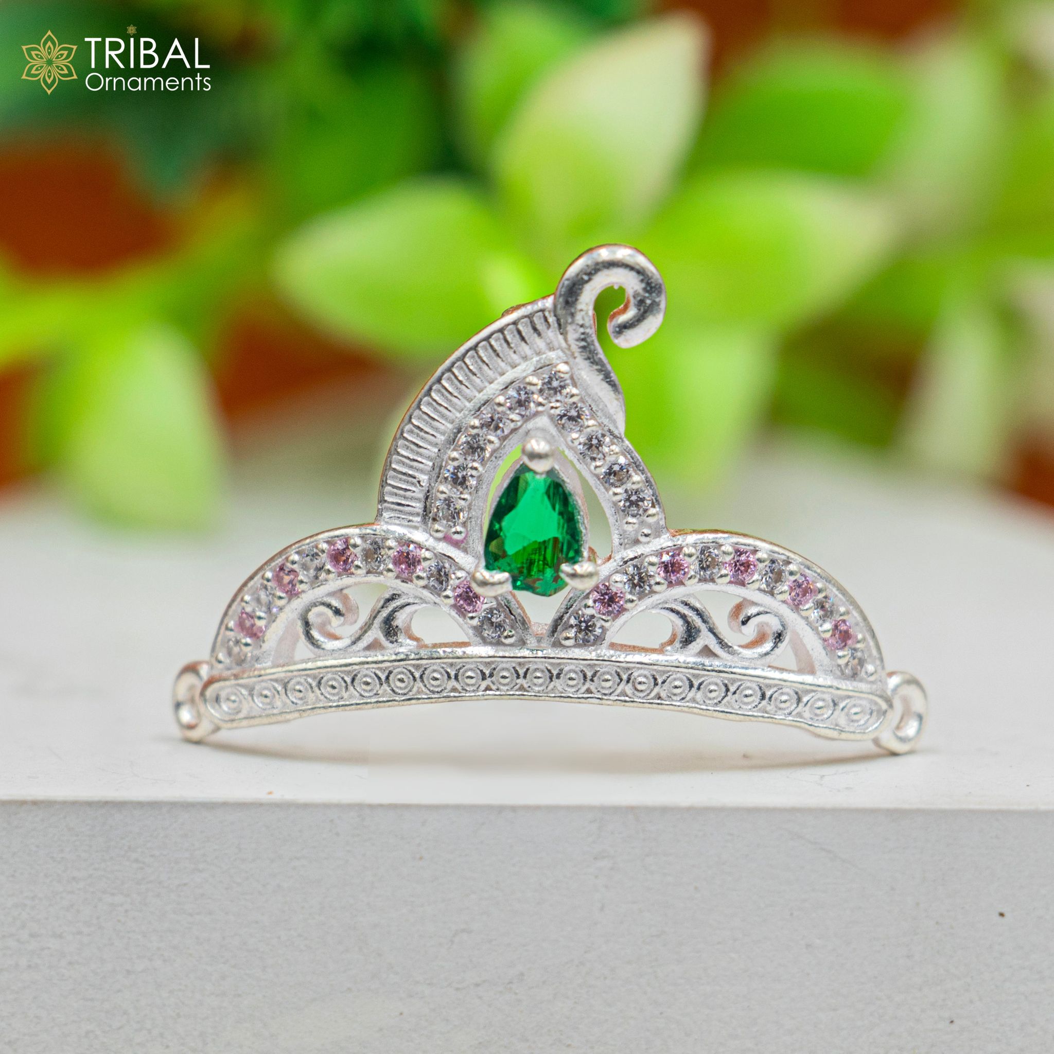 925 sterling silver handmade lord baby Krishna Mukut, amazing Laddu Gopala, crawling Krishna crown head jewelry sm40