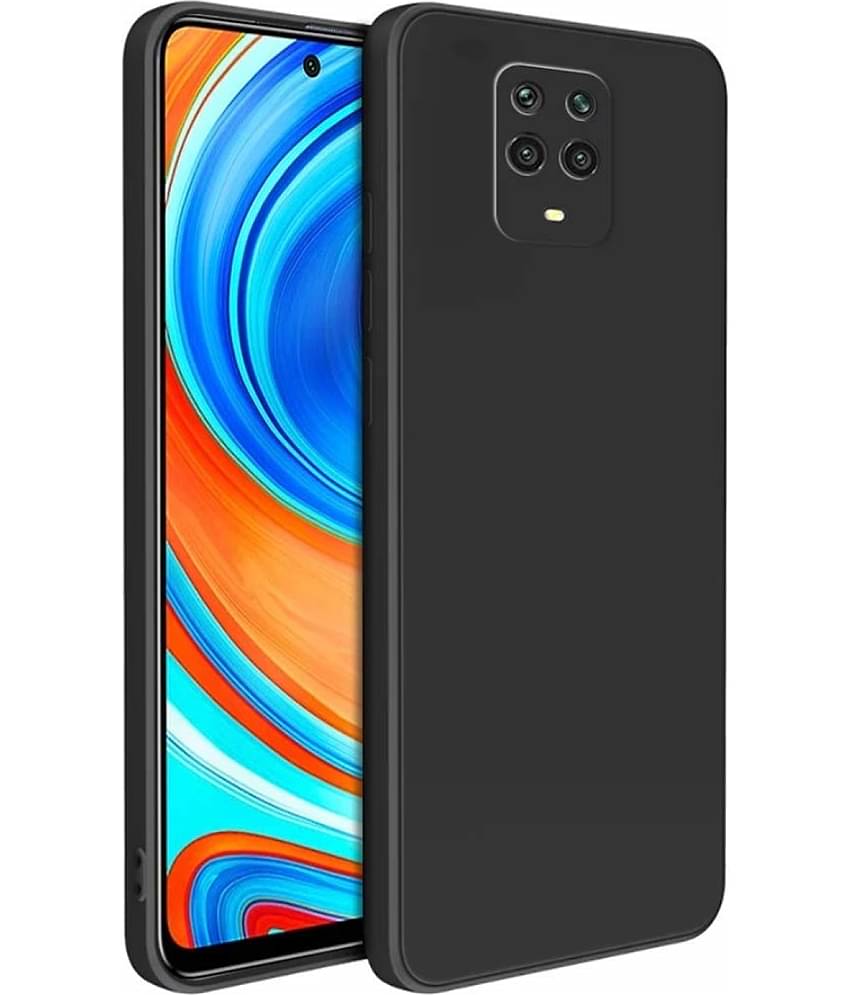 Case Vault Covers - Blue Silicon Plain Cases Compatible For Xiaomi Redmi Note 9 Pro ( Pack of 1 )