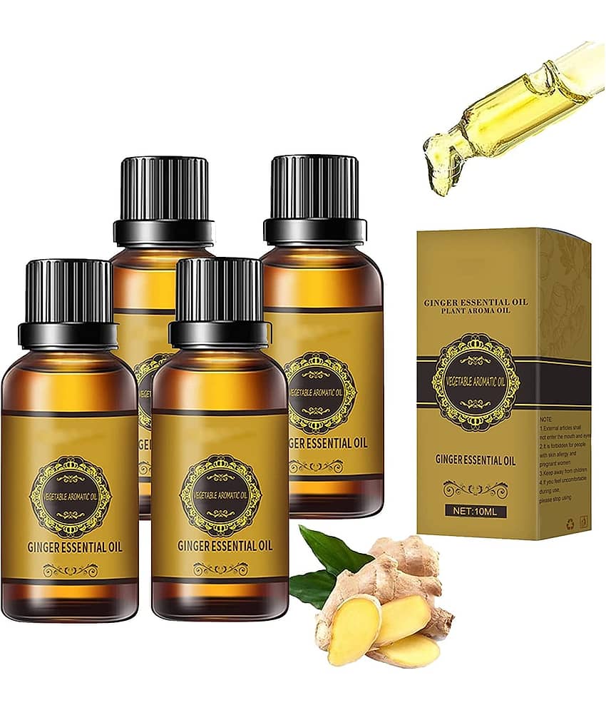 Oilanic Fat Loss Oil Ginger Weight Loss Oil Shaping & Firming Oil 30 mL Pack of 4