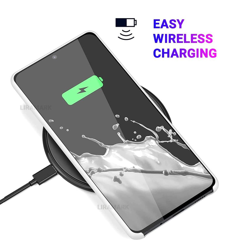 LIRAMARK Liquid Silicone Soft Back Cover Case for Samsung Galaxy S20 Plus / S20 Plus 5G