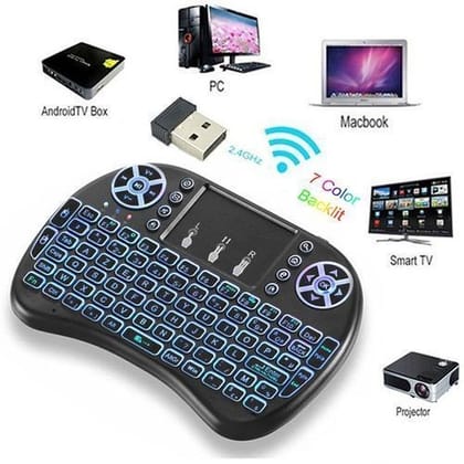 Mini Wireless Keyboard and Mouse(Touchpad) with Smart Function for Mobile/Tablet/TV Box/Smart TV/Computer | Wireless Keyboard | Portable Keyboard Mini Wireless Keyboard and Mouse(Touchpad) with Smart Function for Mobile/Tablet/TV Box/Smart TV/Computer | Wireless Keyboard | Portable Keyboard