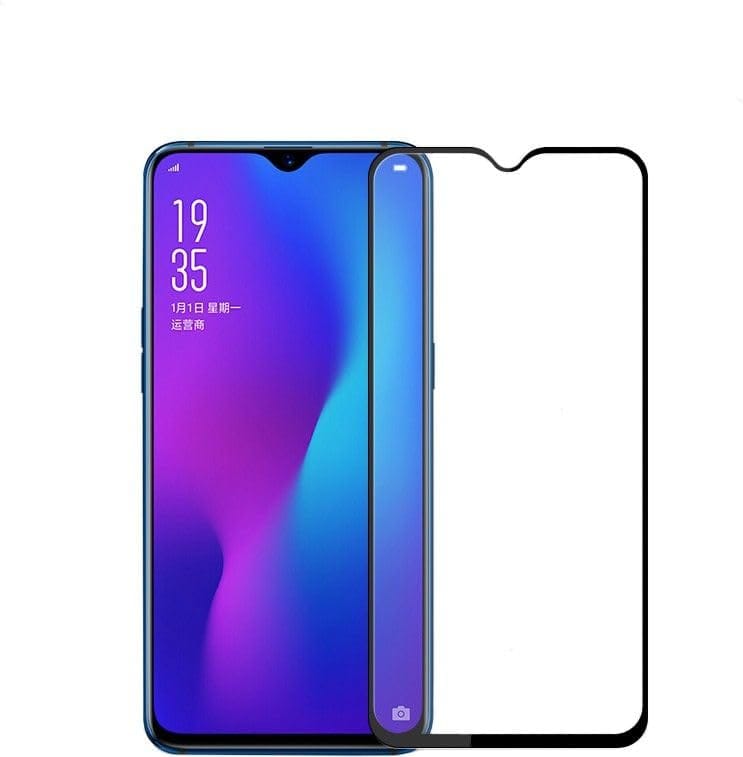 PLUGTECH Advanced Tempered Glass With Anti-Explosion 9H Hardness Edge-To-Edge Coverage Screen Guard for OPPO F9