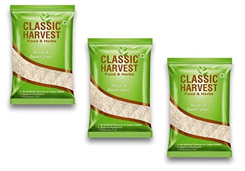 Classic Harvest Basmati Rice - Mogra Rice 3kg ( Pack of 3, 1kg Each )