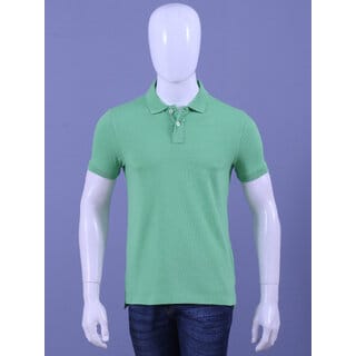 Men's Enzyme Finish Solid Polo T-Shirt Men's Enzyme Finish Solid Polo T-Shirt