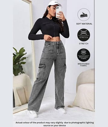 9x denims - Grey Denim Regular Fit Women's Jeans ( Pack of 1 )