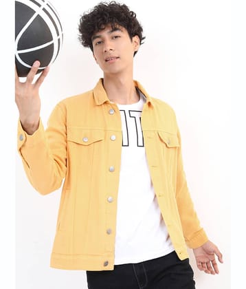 Ketch Cotton Men's Denim Jacket - Yellow ( Pack of 1 )