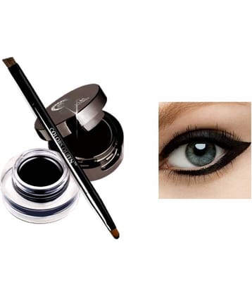 Colors Queen Gel Kajal and Cake eyeliner Waterproof (Jet Black)