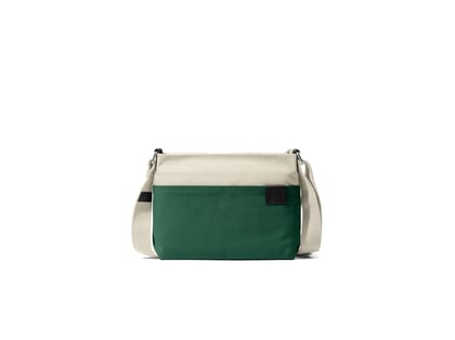 DailyObjects Sunday Crossbody - Ivory-Forest Green