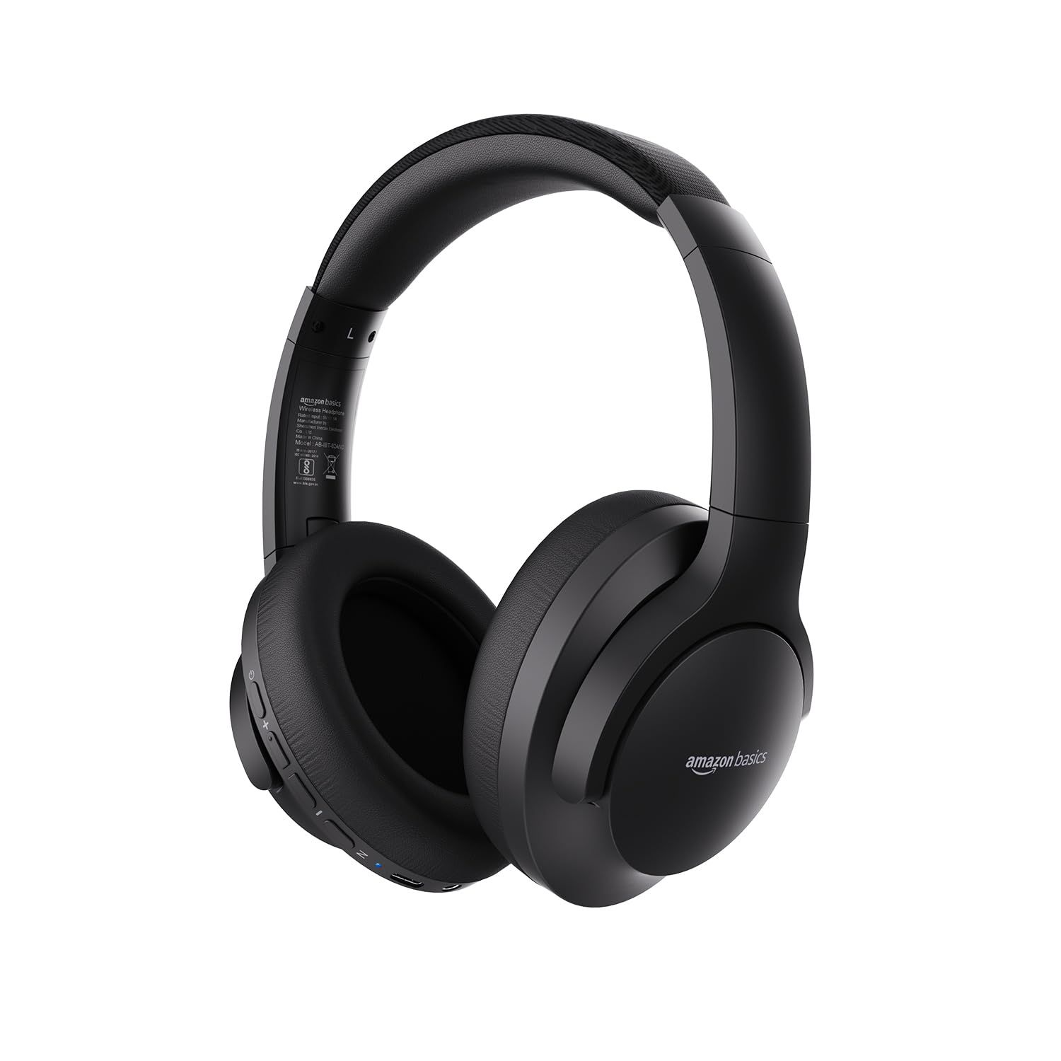 Amazon Basics Pro Series Wireless Noise Cancelling ANC Over Ear Headphone | Bluetooth Headset | USB Charging | 10 m Paring Distance | 74 Hours Battery Life | 40 mm Drivers | IPX4 Rated (Black) Amazon Basics Pro Series Wireless Noise Cancelling ANC Over E