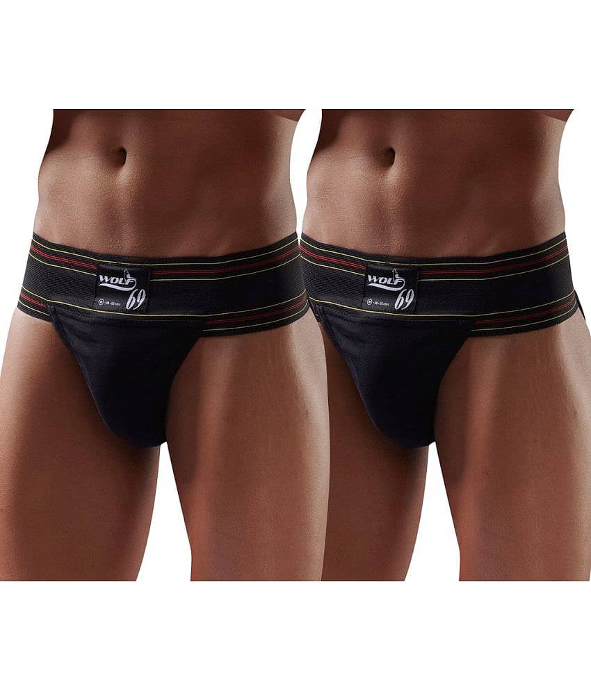Omtex - Black Athletic Supporter ( Pack of 2 )
