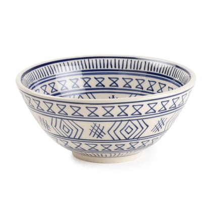 Hand Painted Ceramic Bowl - 7.5x3.5-7.5x3.5 Inches
