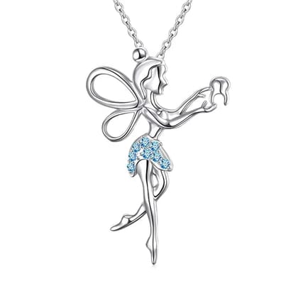 Crystals Human Tooth Pendant Dentist Necklace s925 Sterling Silver Dentist's Angel Medical Jewelry Gift for Doctor/Nurse Crystals Human Tooth Pendant Dentist Necklace s925 Sterling Silver Dentist's Angel Medical Jewelry Gift for Doctor/Nurse