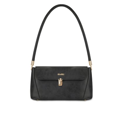 Structured Vegan Handbag (S)-Dark Blue