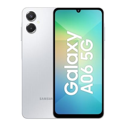Samsung Galaxy A06 5G (Gray, 4GB RAM, 128GB Storage)| True 5G with 12 5G Bands | 50MP Dual Camera | 4 Gen Updates | IP54 | Voice Focus