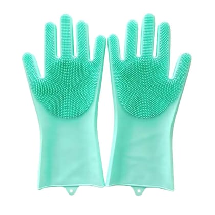 NATURALLY YOURS SILICONE SILICONE GLOVE 340 X 140 X 10 MM green