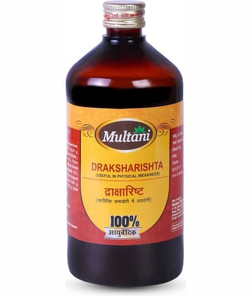 Multani Ayurvedic Draksharishta Syrup Useful In Physical Weakness - 450ml (Pack of 1)