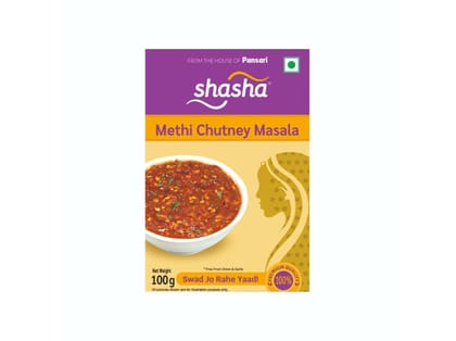 Shasha Methi Chutney Masala - 100gm