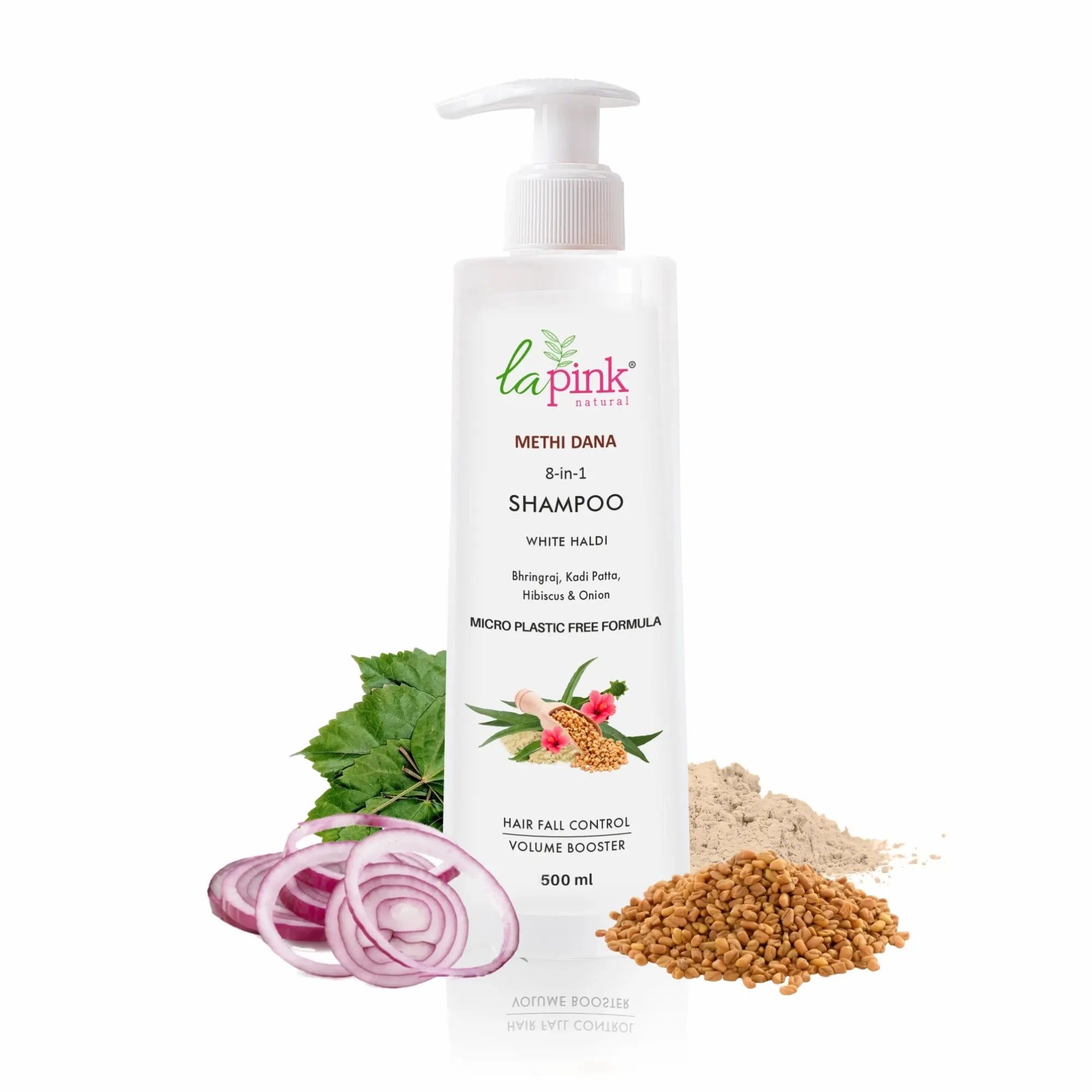 Control Hairfall & Boost Volume with Methi Dana 8-in-1 Shampoo 500 ML