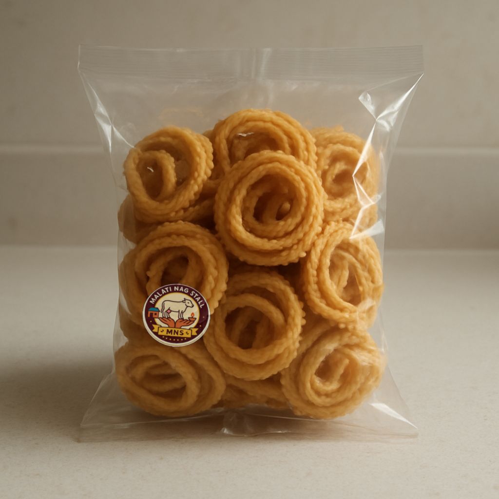 Malati Nag Stall's traditional indian murukku snack