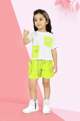 Girls Green RFD Denim Co-Ord Set [GCS-5257] (4-11Years)-6-7Y (Size - 28) / RFD Denim