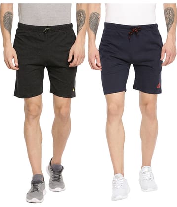 Ardeur - Cotton Blend Multi Men's Shorts ( Pack of 2 )