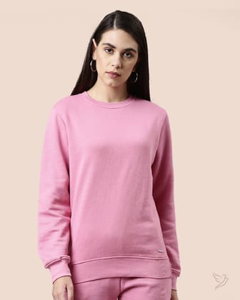 Sweat Shirt - Dark Pink-M / Dark Pink