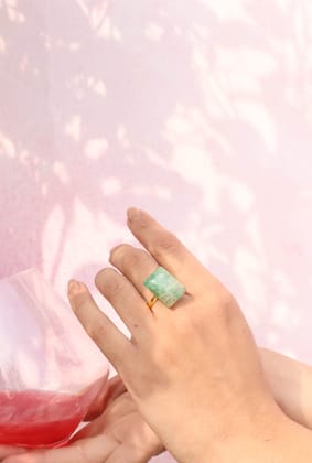 Riza Aventurine Ring-Green