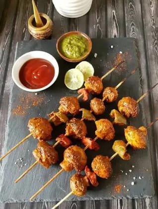 Achari Mushroom Tikka