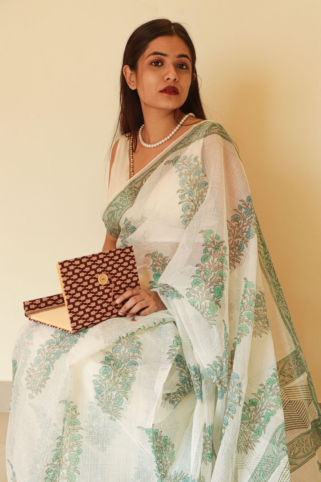 Evergreen printed Kota saree - Bagh- Gulmohar