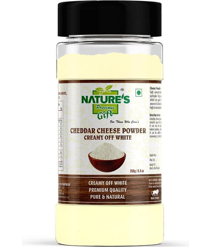 Natures Gift Cheddar Cheese Powder (Off White) - 8.8 Oz Spice Jar Powder 250 gm