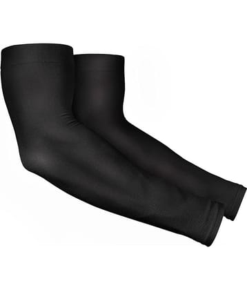Mahek Accessories - High Performance UV Sun Protection Arm Sleeves for Athletic, Cricket, Bike Riding,Cycling Lymphedema, Basketball, Baseball, Running & Outdoor Activities (Black)