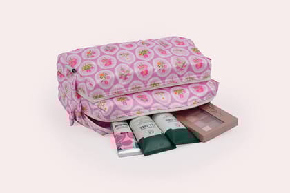 Multipurpose Pouch (3 Zip) – Pink Rush