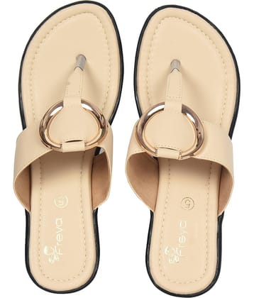 Freya - Beige Women's Slip On Heels